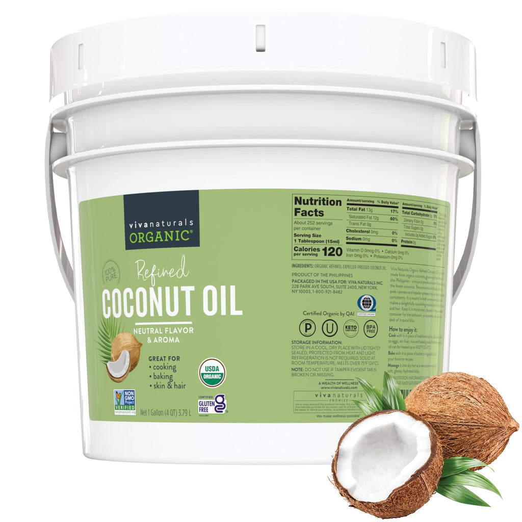 Organic Refined Coconut Oil 128 fl oz H388