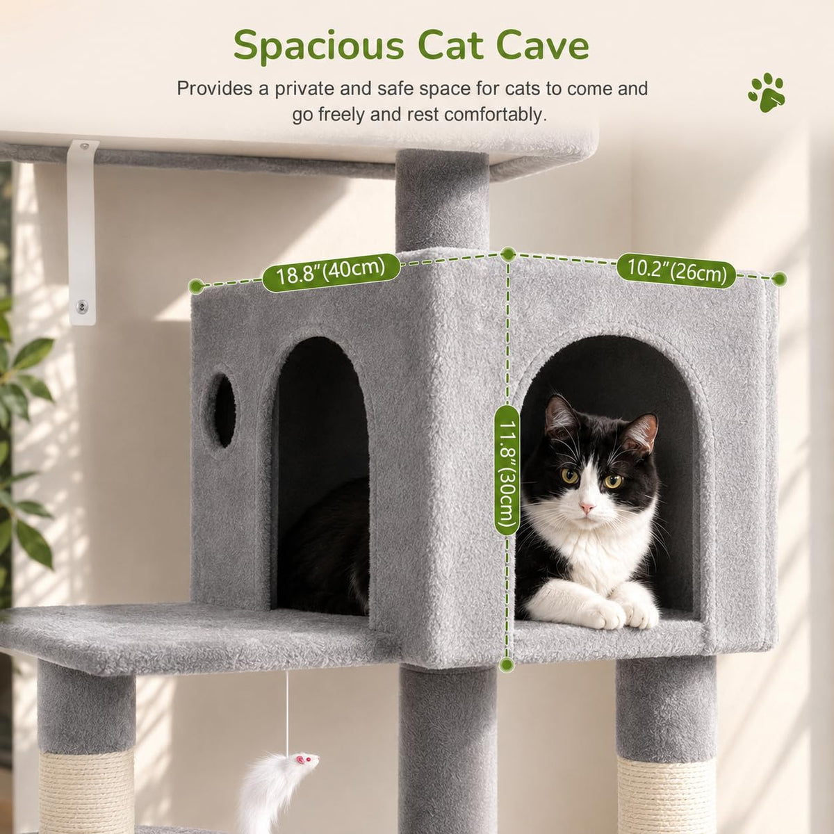 Cat Tree Tower with Scratching Post A439
