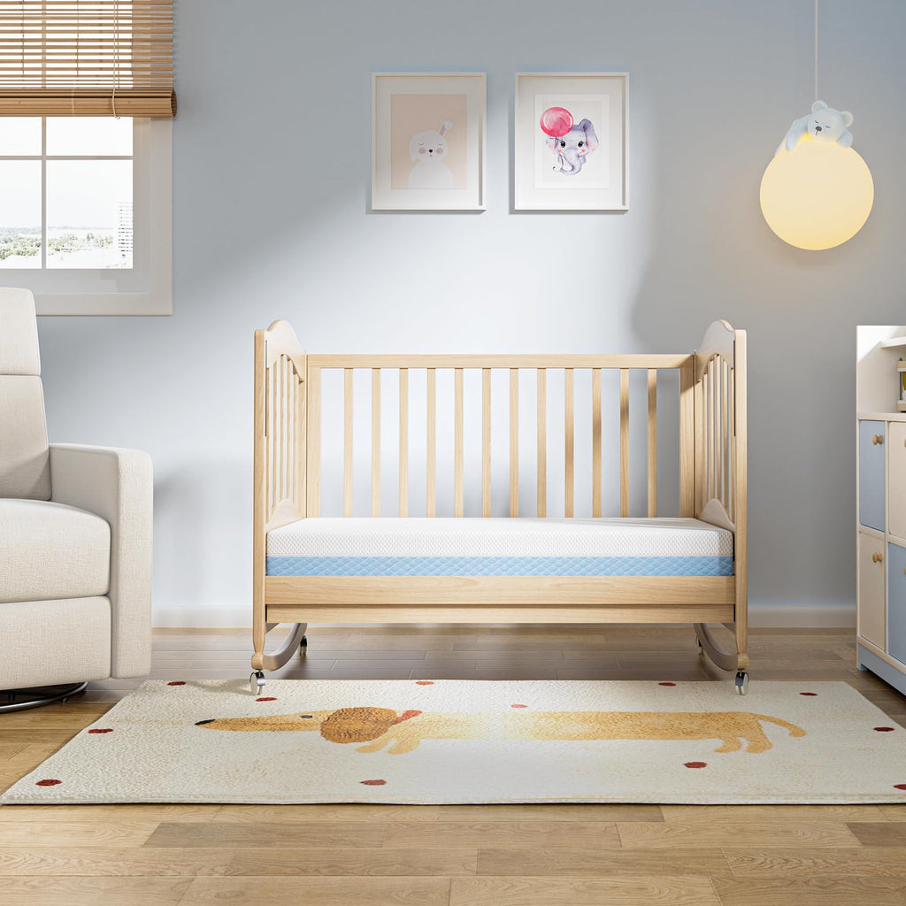 Mini Crib Mattress, 38x24x4 Inch Dual-Sided Gel Memory Foam J908