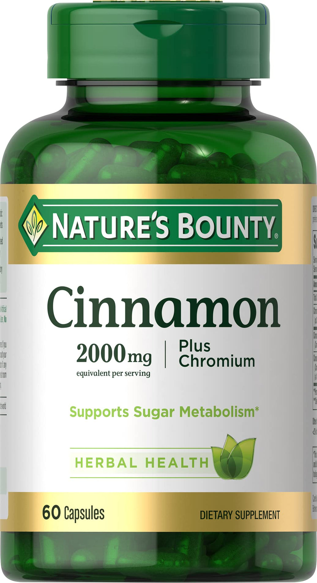 Cinnamon 2000mg Plus Chromium 60 Capsules D96584