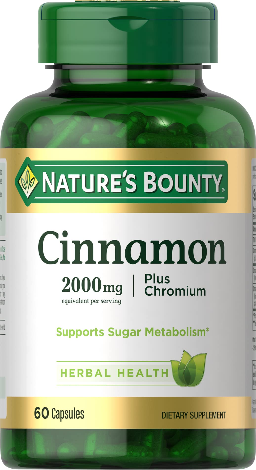 Cinnamon 2000mg Plus Chromium 60 Capsules D96584