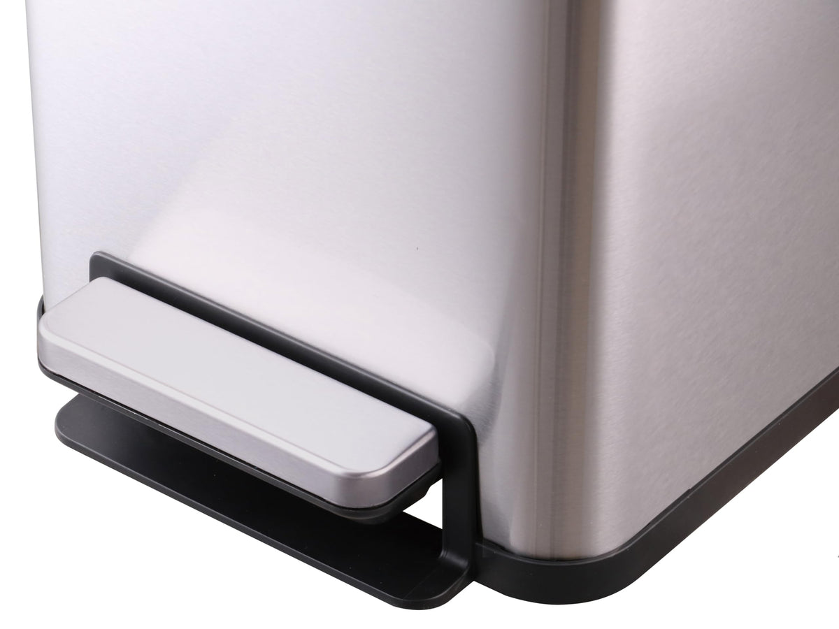 43L Dual Recycling Bin Stainless Steel L33739