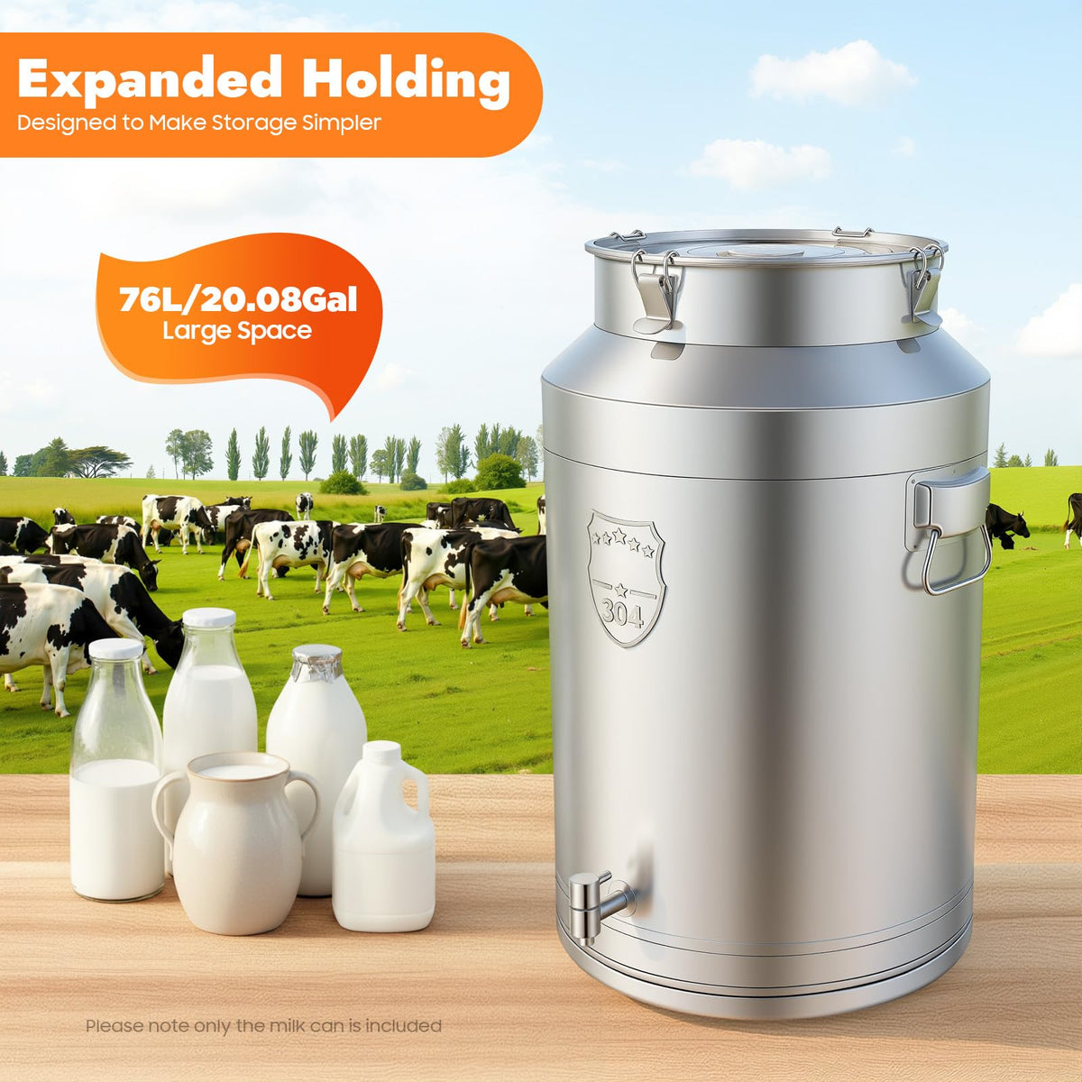 20Gal Stainless Steel Water Dispenser with Faucet U294