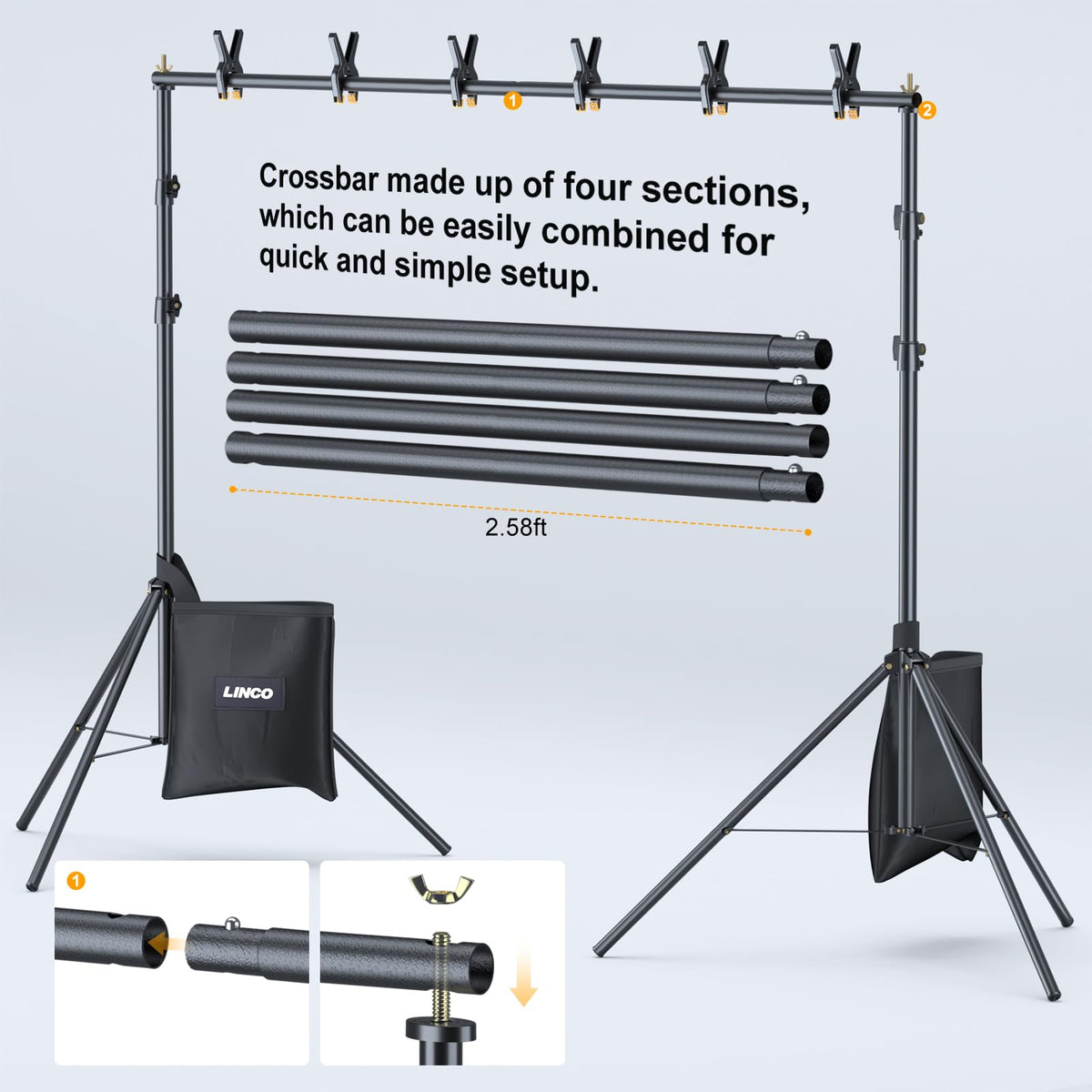 Backdrop Stand Kit 10x7ft A722
