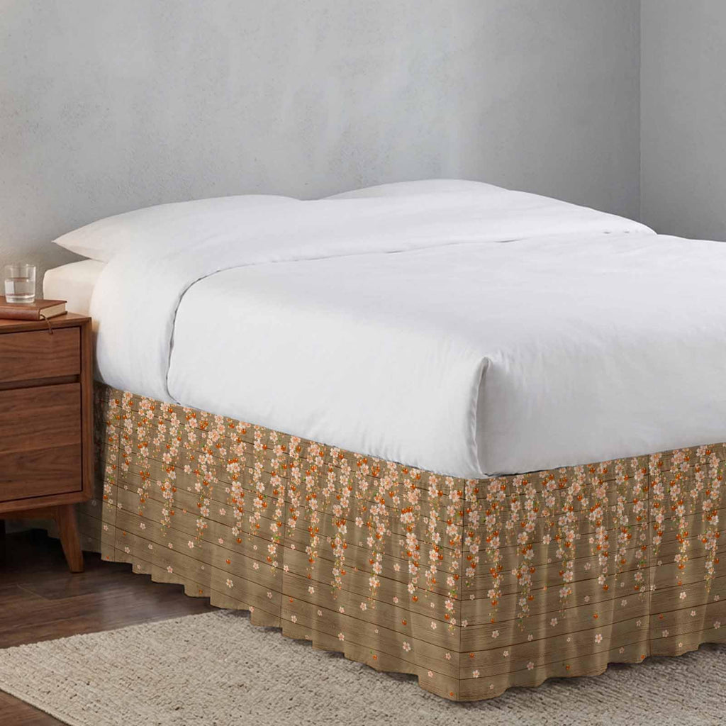 Ruffle Wrap Around Bed Skirt California King 18" Drop W343
