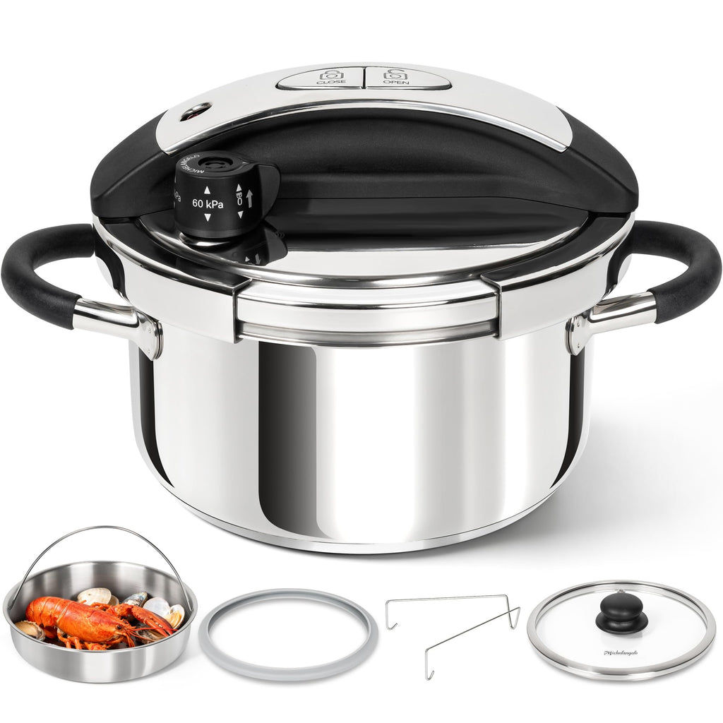 3.2QT Stainless Steel Stovetop Pressure Cooker H80435
