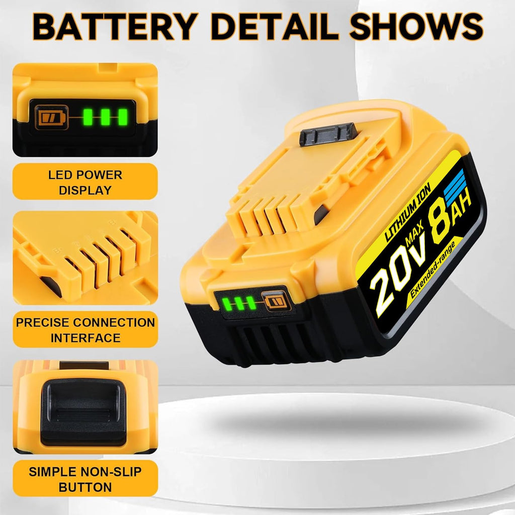 8.0Ah 20V Replacement Battery N3969