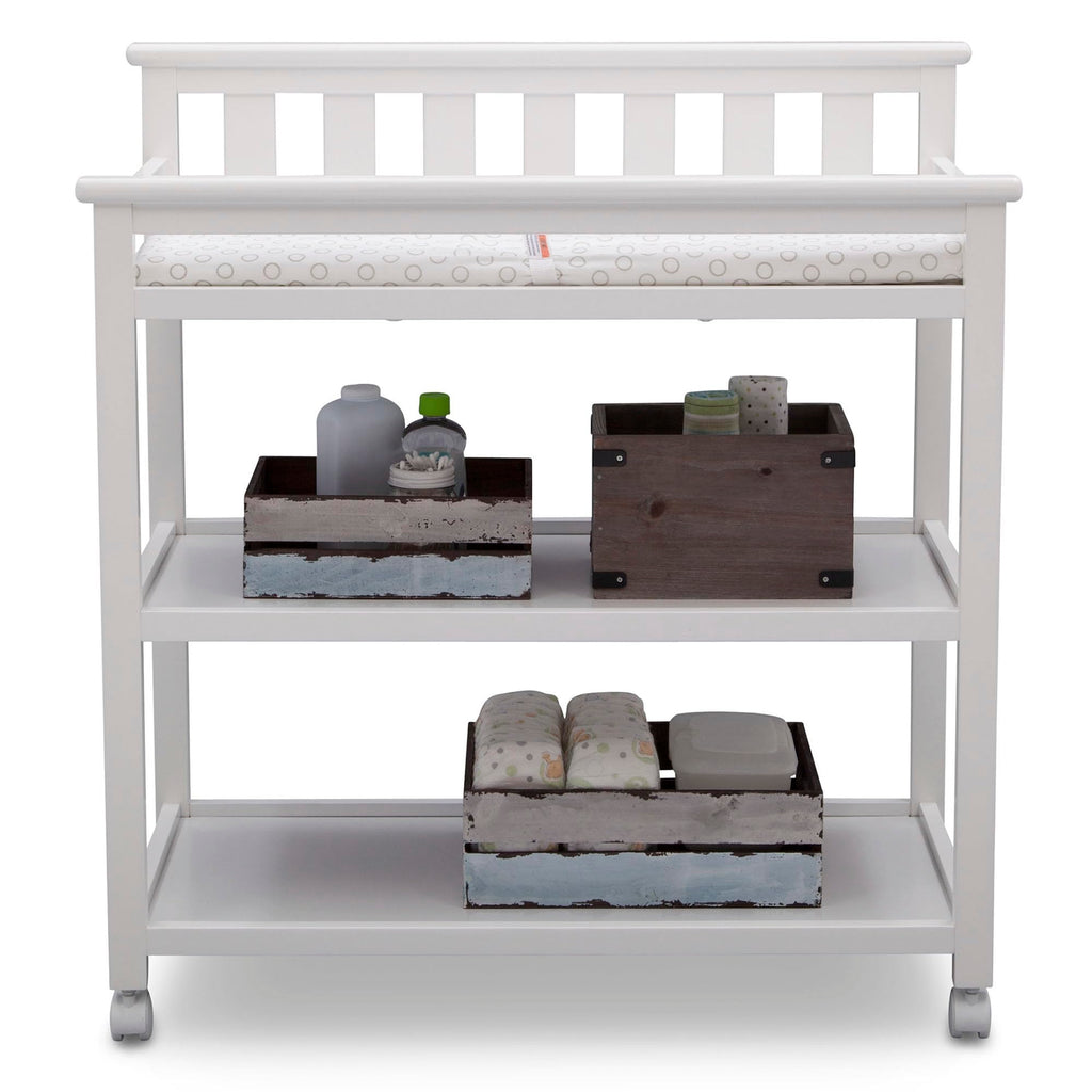 Flat Top Changing Table with Wheels and Changing Pad R977543