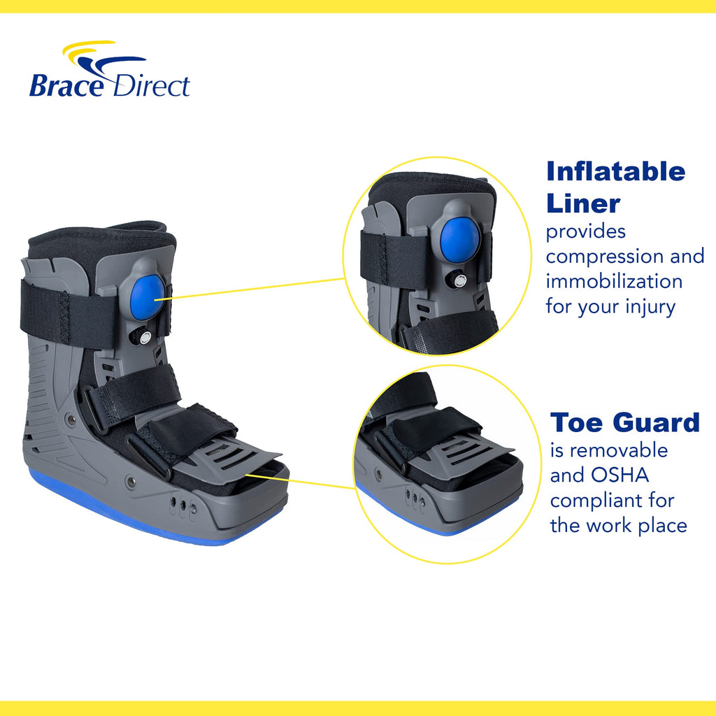 Lightweight Short Air Walking Boot with Toe Guard H421