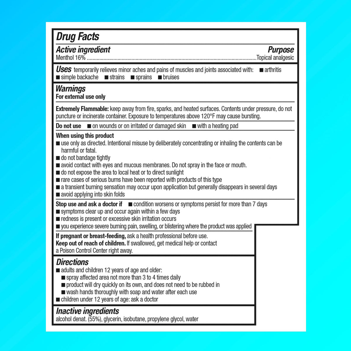 Pain Relief Dry Spray 4 oz 2-Pack I4807