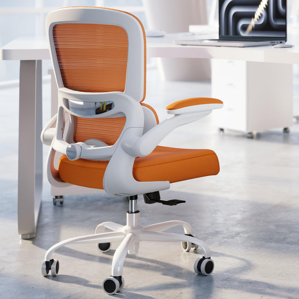 Orange Ergonomic Mesh Office Chair D1427