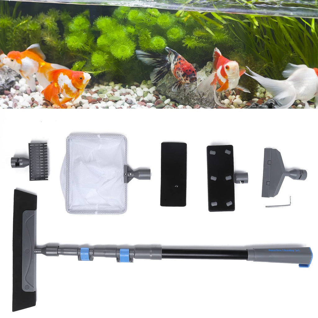 5 in 1 Aquarium Cleaning Tool Kit with Long Handle O8142