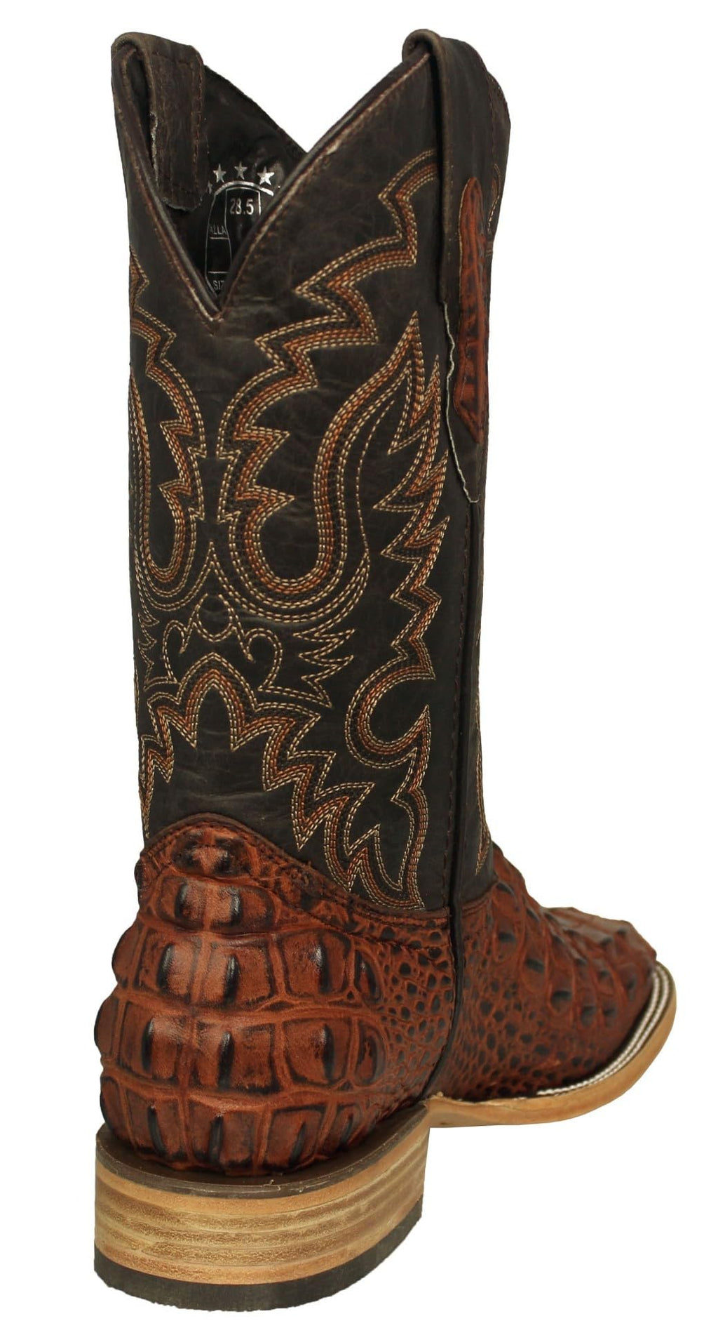 Cognac Leather Cowboy Boots X9809