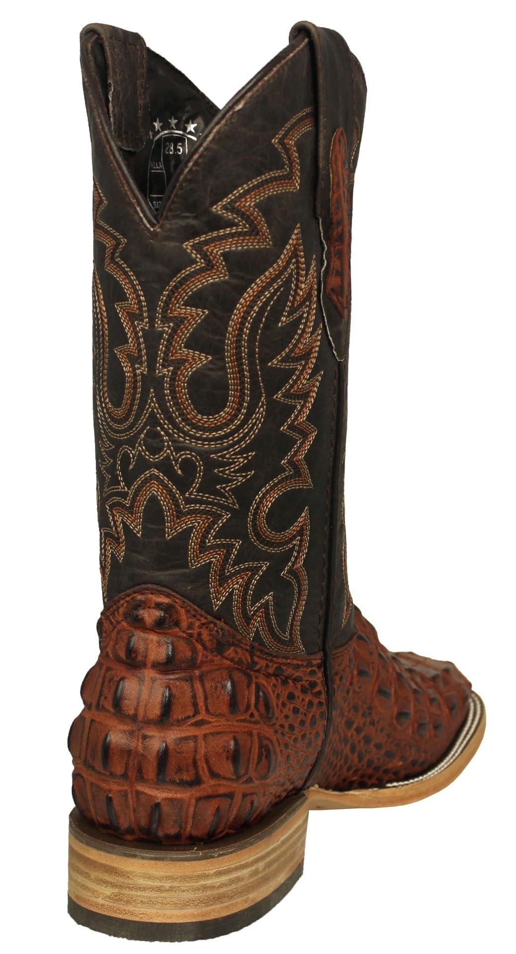 Cognac Leather Cowboy Boots X9809
