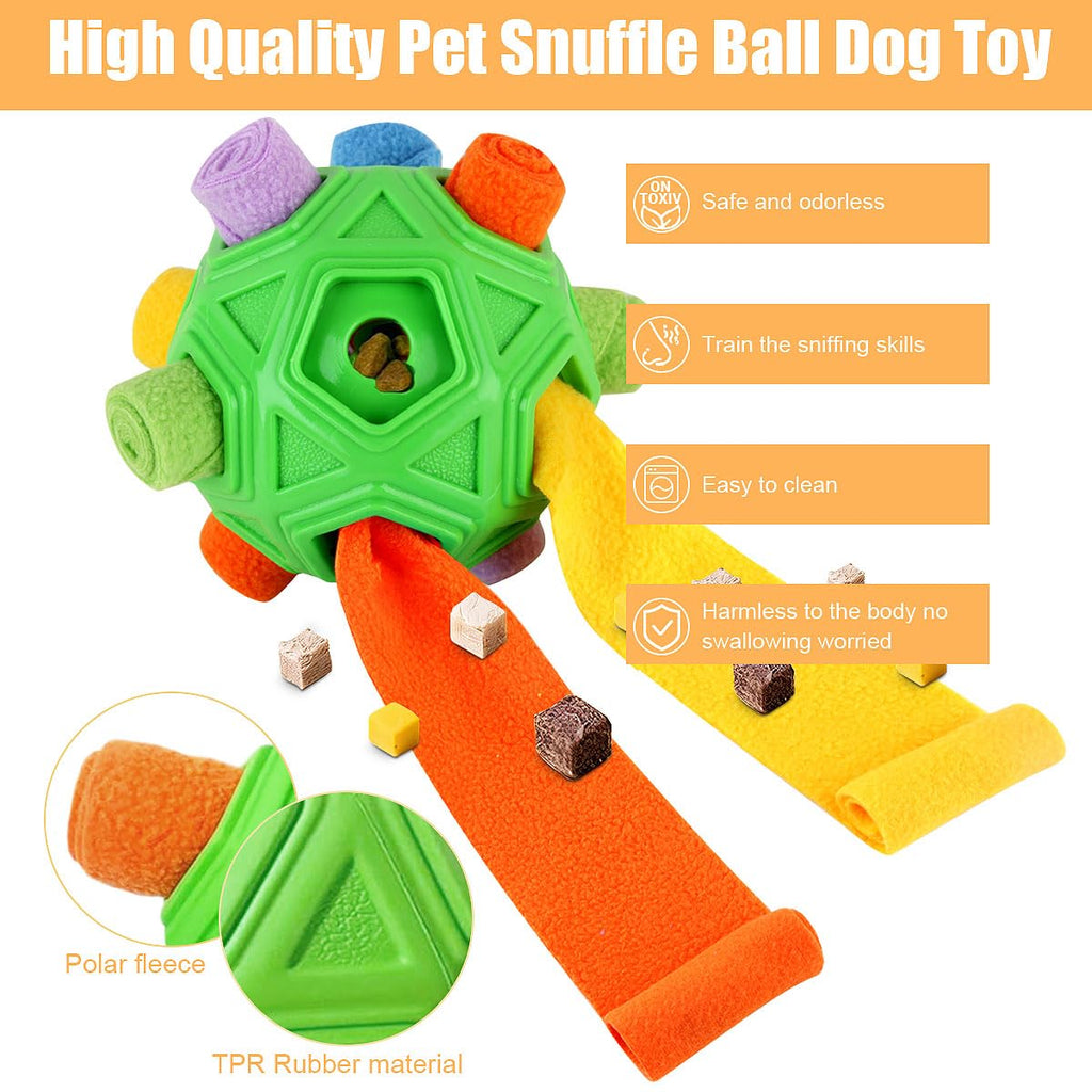Interactive Puzzle Dog Toys Slow Feeder with Squeaky Carrot Toy T126