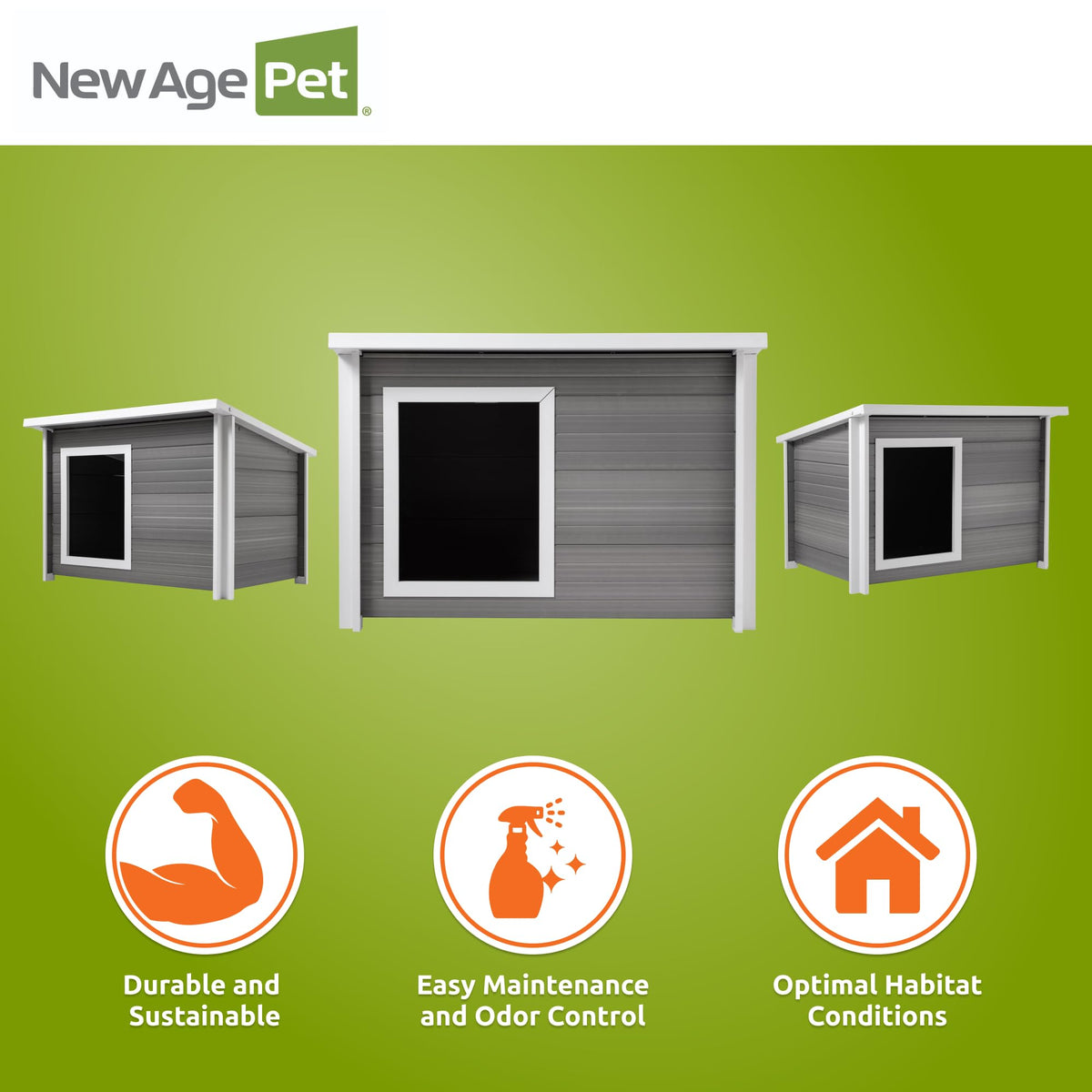 X-Large Grey Dog House M3436