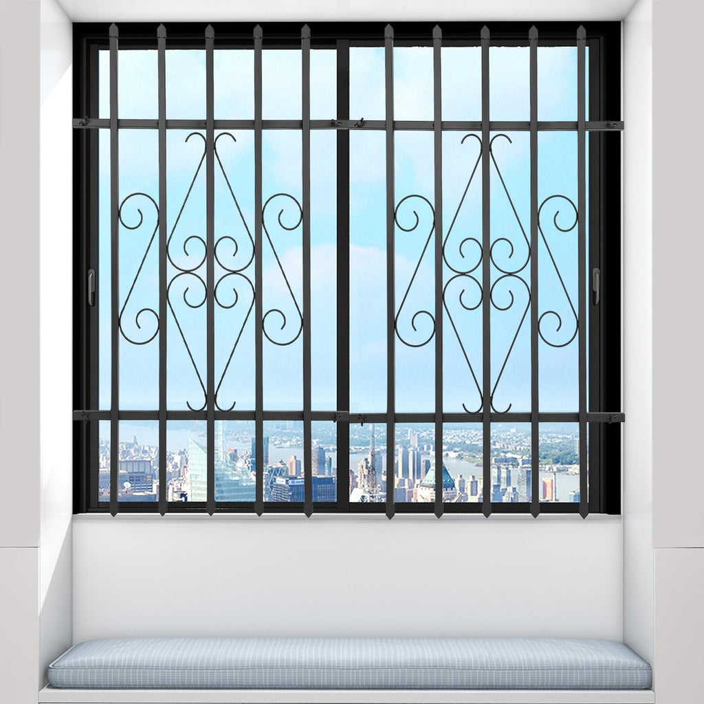Window Security Bars Rust Resistant 24 x 36in Z874