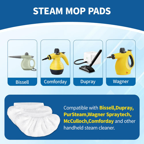 16-Pack Universal Microfiber Cloths, Handheld Steam Cleaner Attachments Z32127