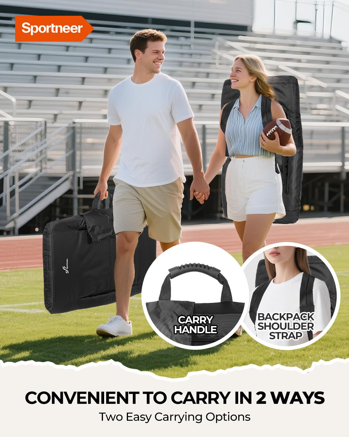 Stadium Seats with Back Support 2.5'' Thick Cushion 6 Adjustable Angle Bleacher Seat with Armrest U138