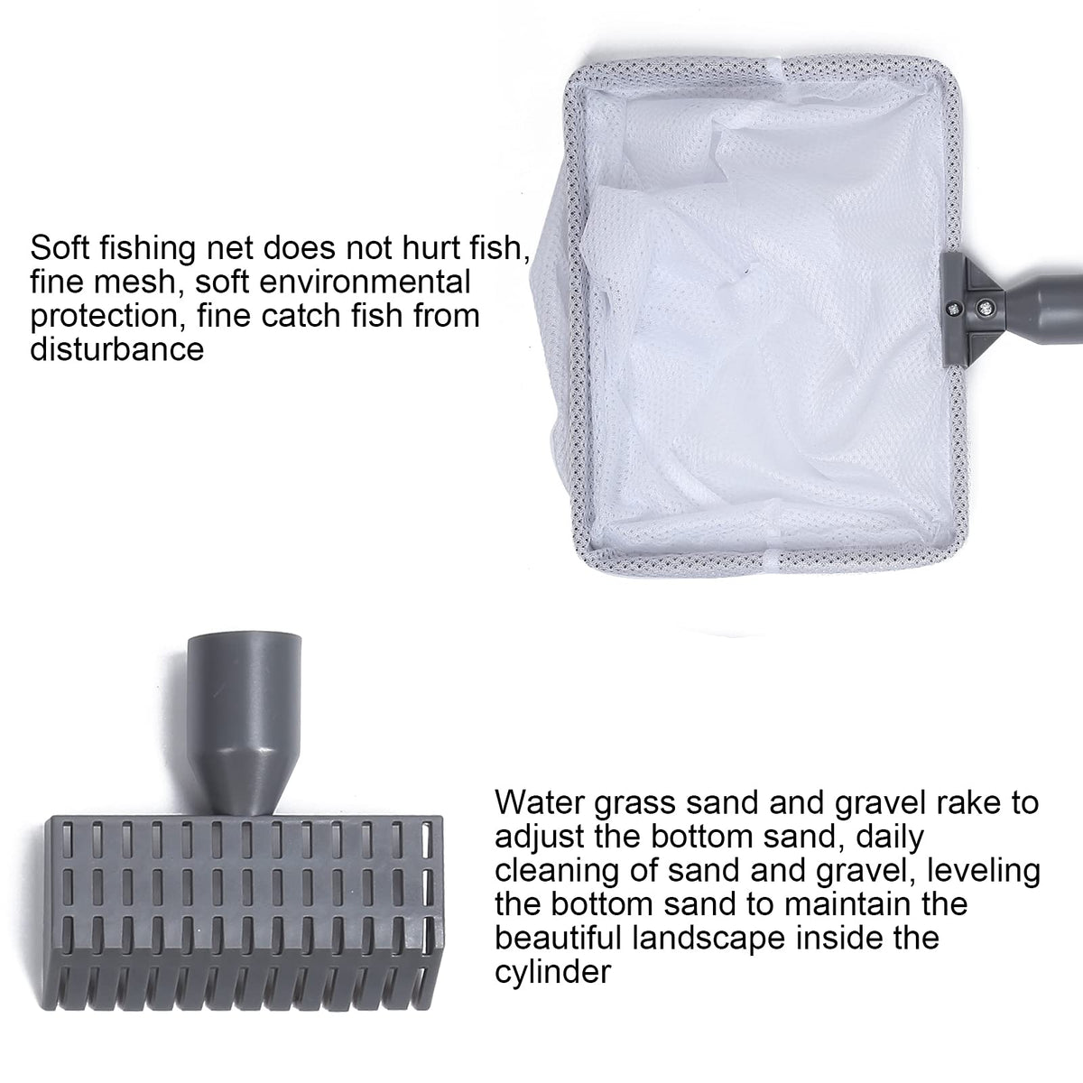 5 in 1 Aquarium Cleaning Tool Kit with Long Handle O8142