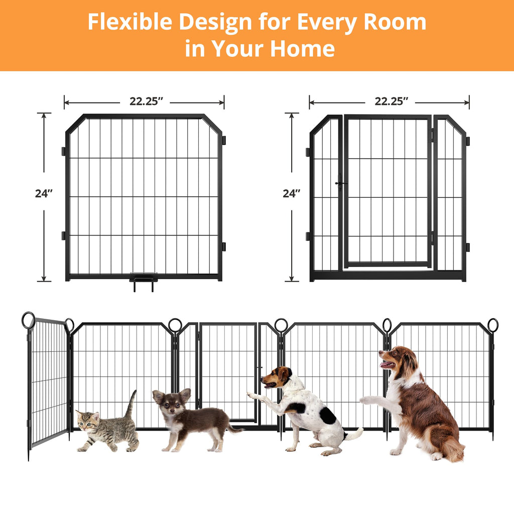 32 Inch 16 Panel Metal Dog Playpen A113