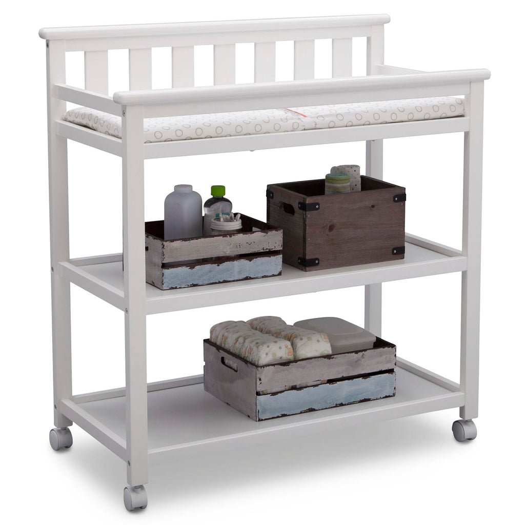 Flat Top Changing Table with Wheels and Changing Pad R977543