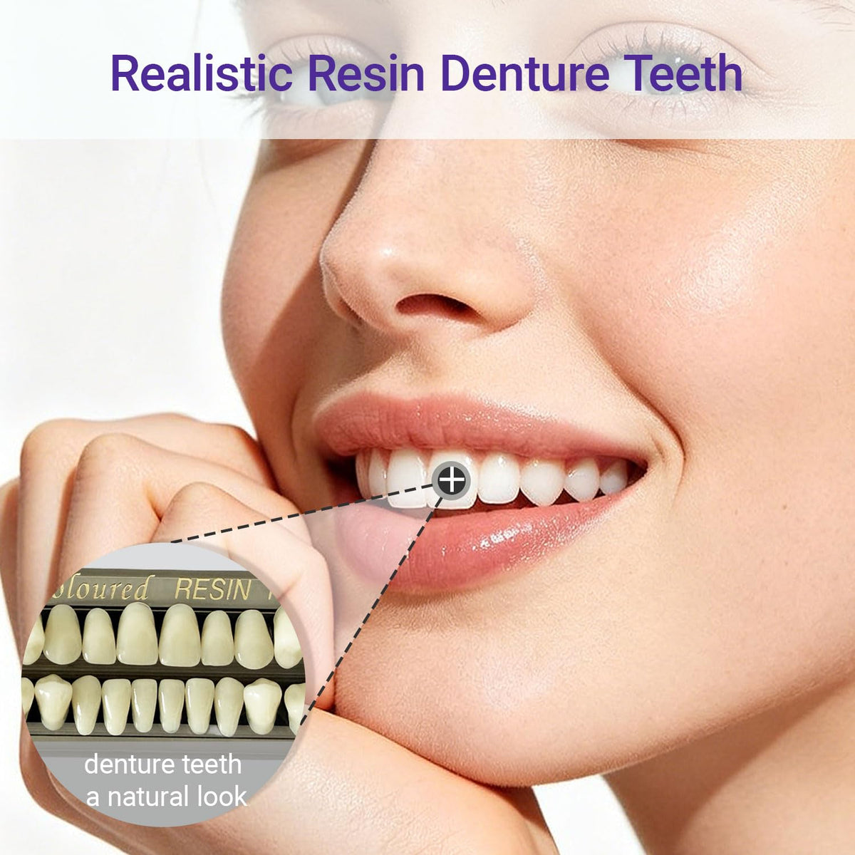 28 Pcs False Teeth Dentures Repair Kit C79988