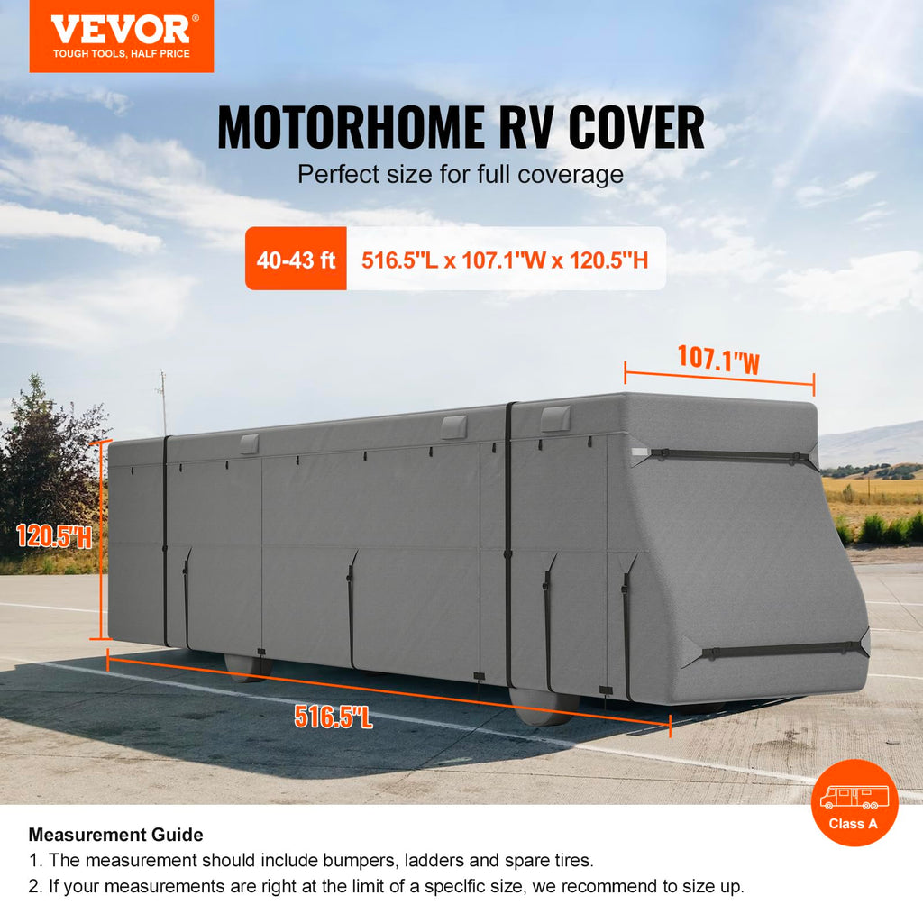 40-43 ft Non-Woven Fabric Waterproof RV Cover with Storage Bag F844
