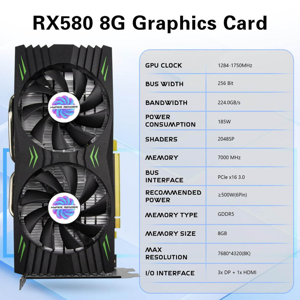 RX 580 8GB GDDR5 256 Bit Graphics Card A464695
