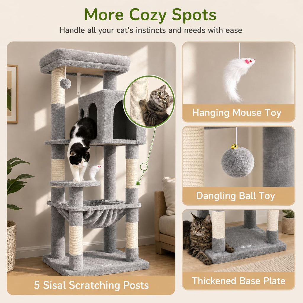 Cat Tree Tower with Scratching Post A439