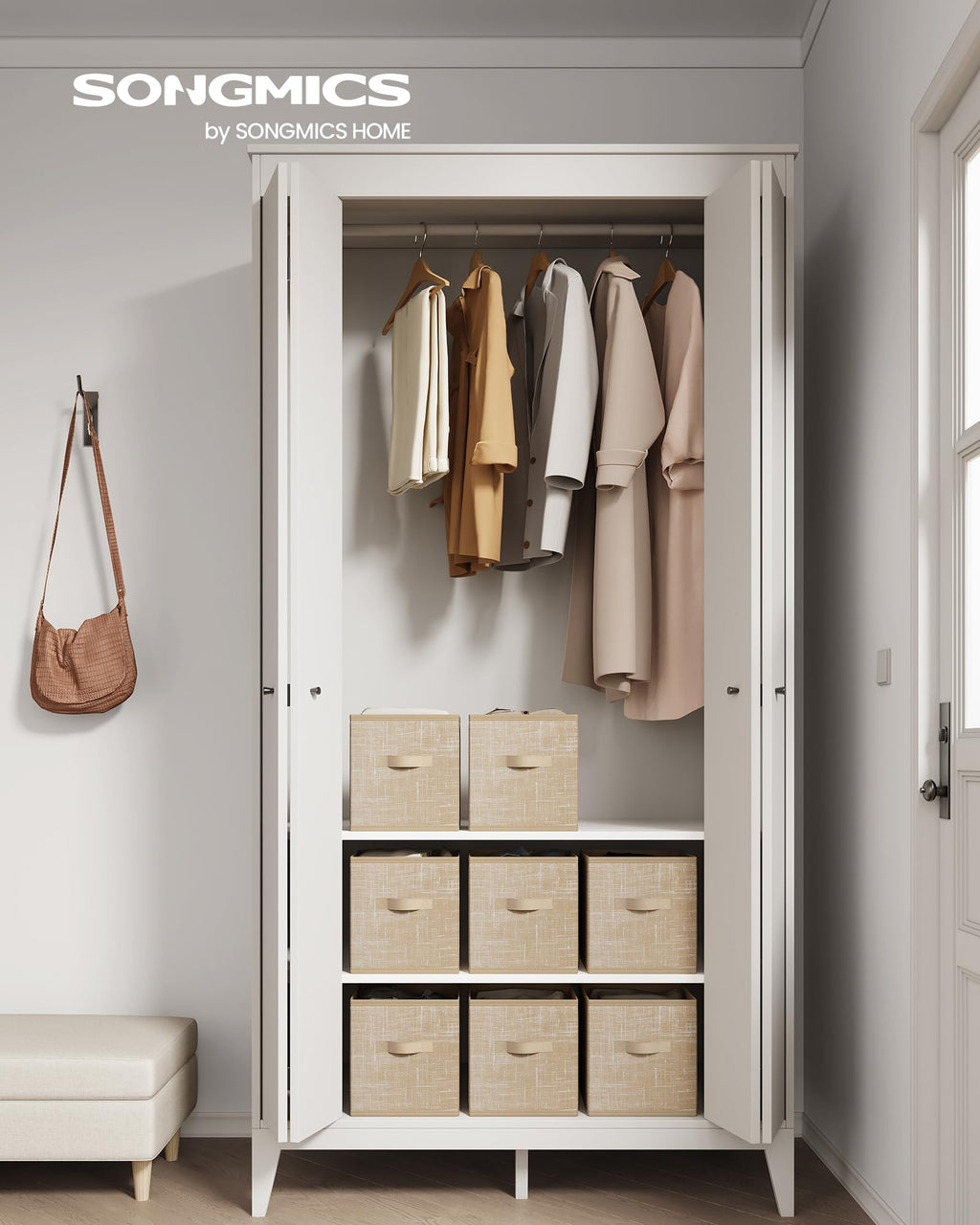Set of 8 Foldable Storage Cubes D5525