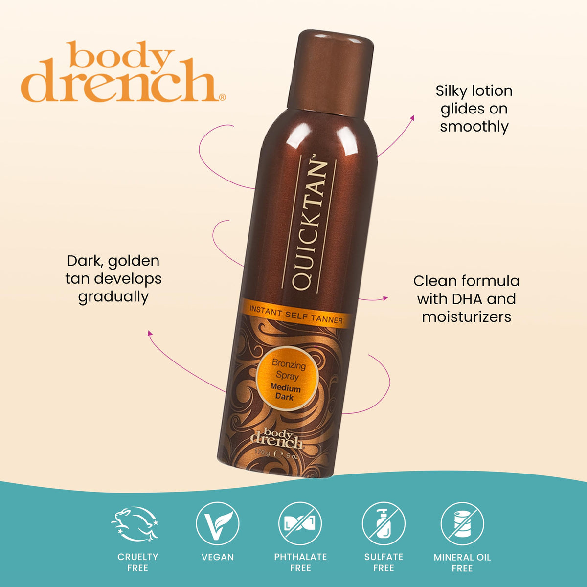 6 oz Self Tanner Bronzing Spray W8212