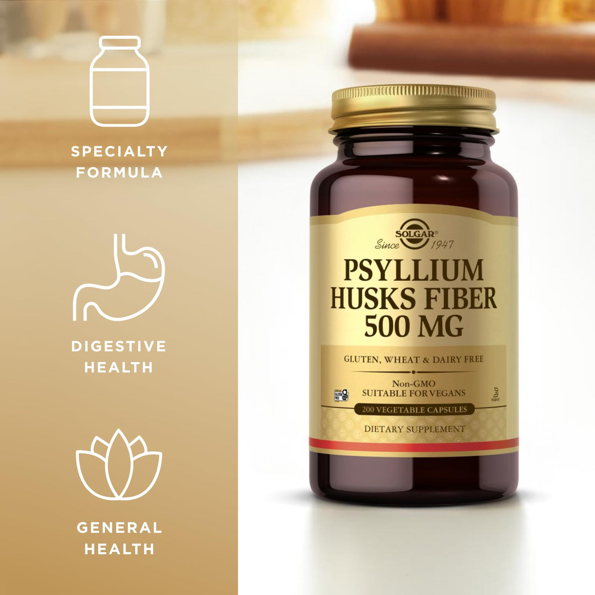 Psyllium Husks Fiber 200 VCaps R1934