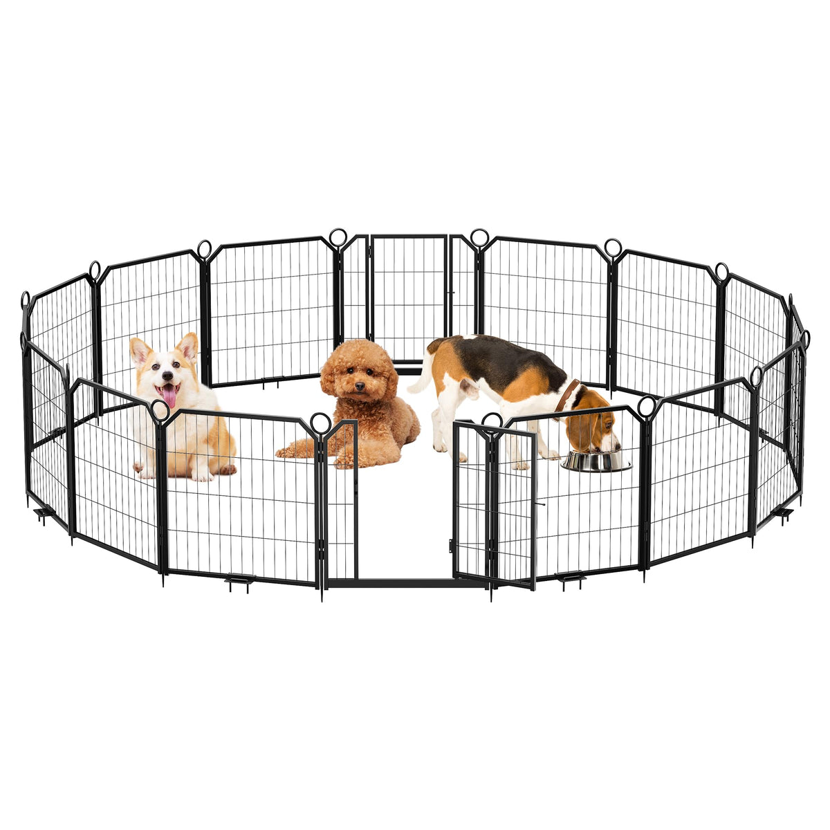 32 Inch 16 Panel Metal Dog Playpen A113