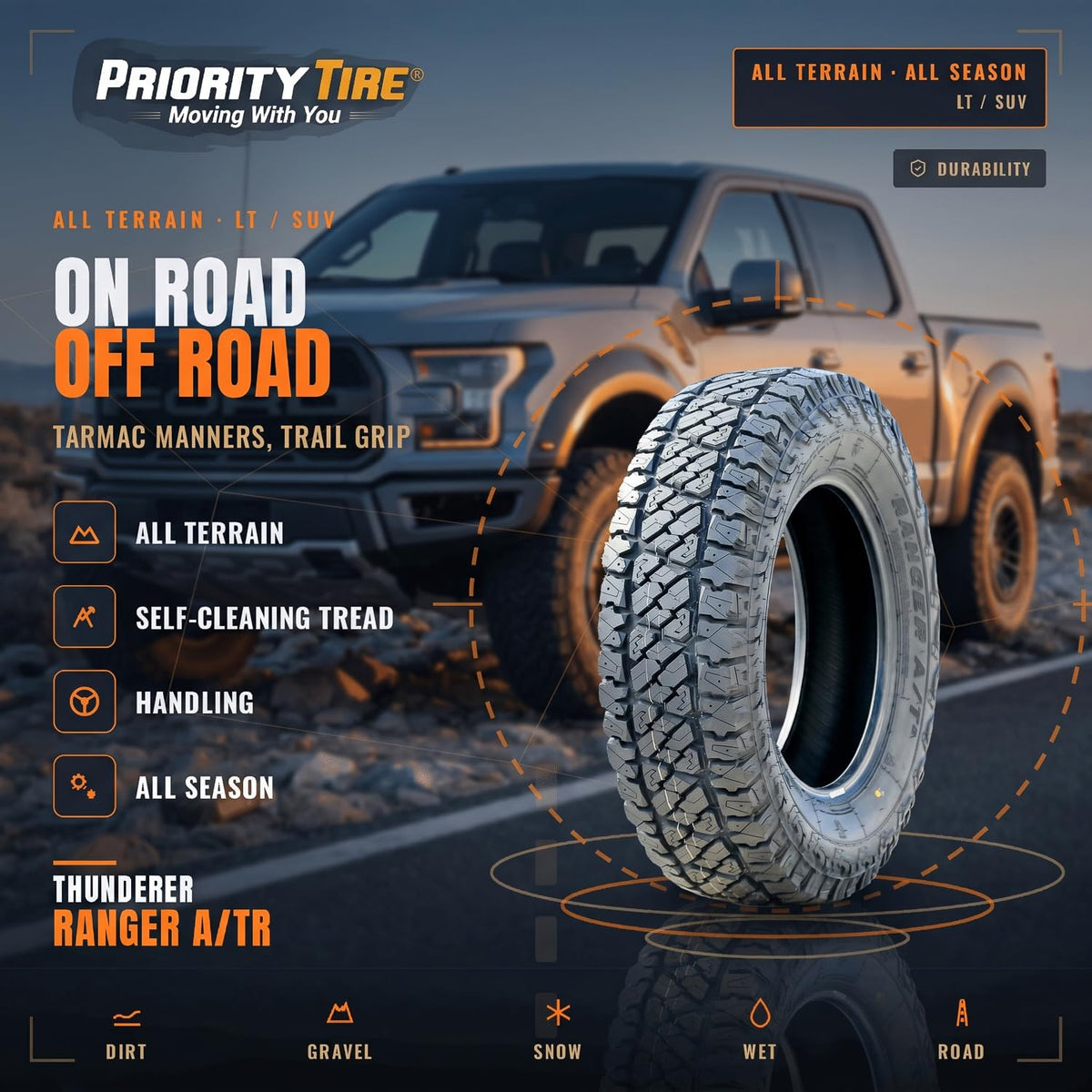 All Terrain 265/70R18 116T Tire G2205