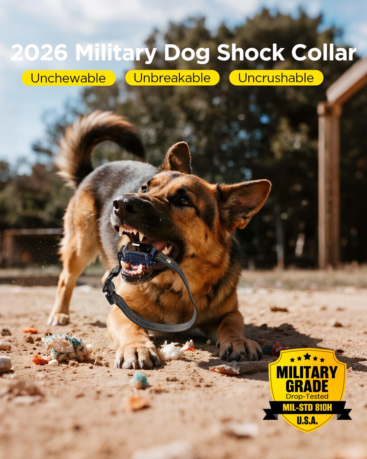 2 Dogs Dog Training Collar with Remote, 4 Training Modes, IP67 Waterproof X130