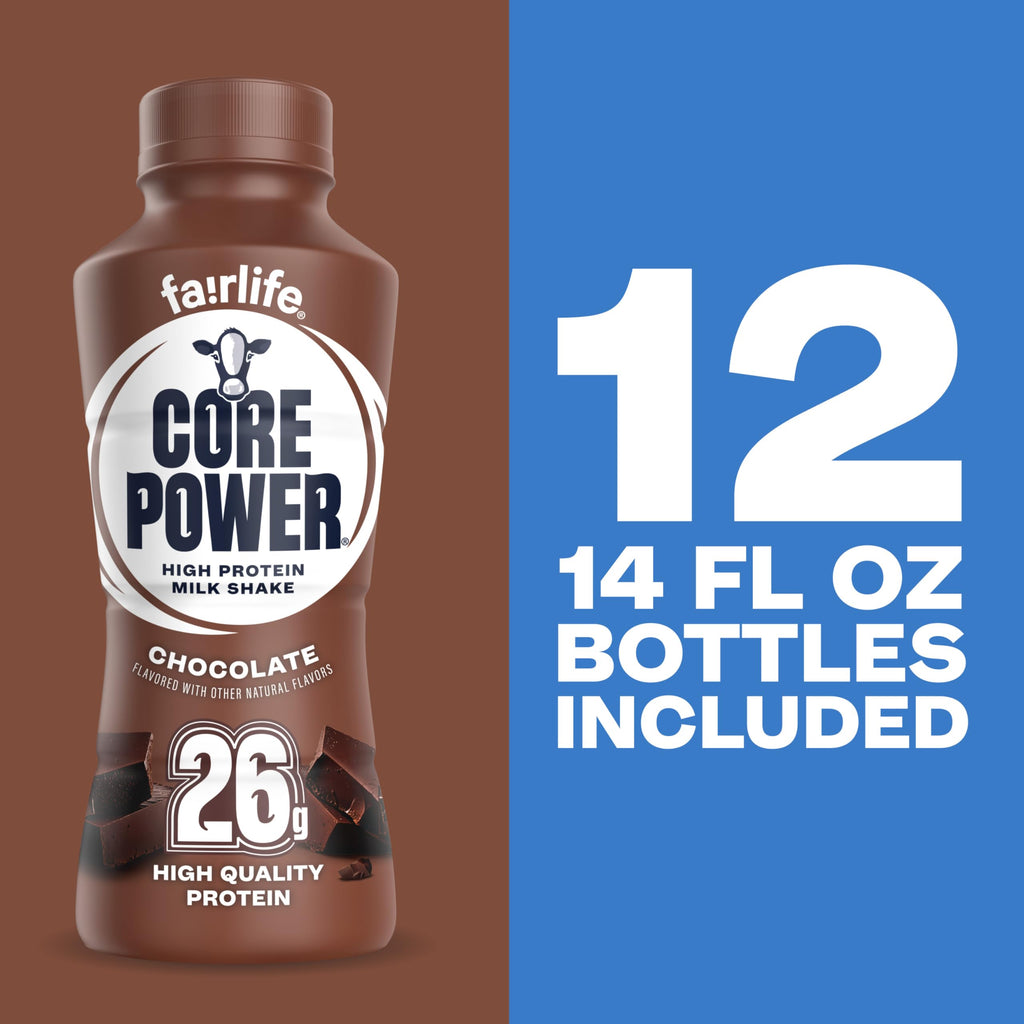 26g Protein Chocolate Milk Shakes 14 Fl Oz (Pack of 12) D347