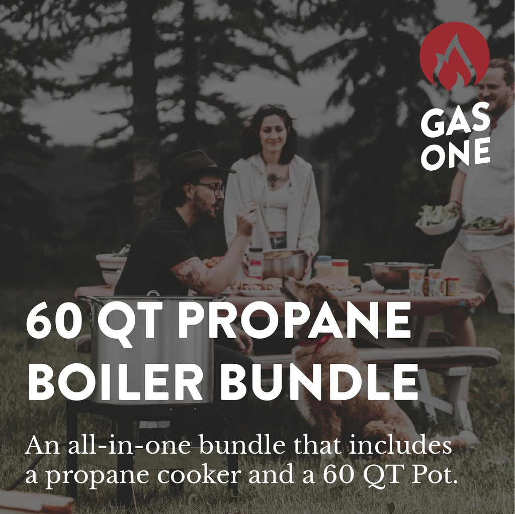 Seafood Boil Kit with Propane Burner and 60Qt Pot with Basket V998