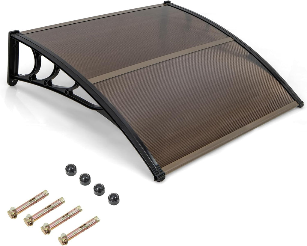 46”x38” UPF 50+ Polycarbonate Window Door Awning W200225