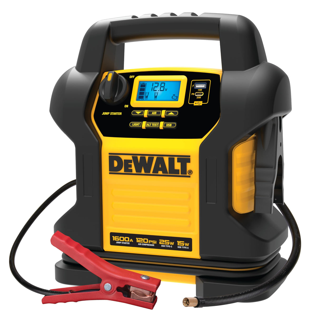 1600 Peak Amp Jump Starter with 120 PSI Air Inflator V730
