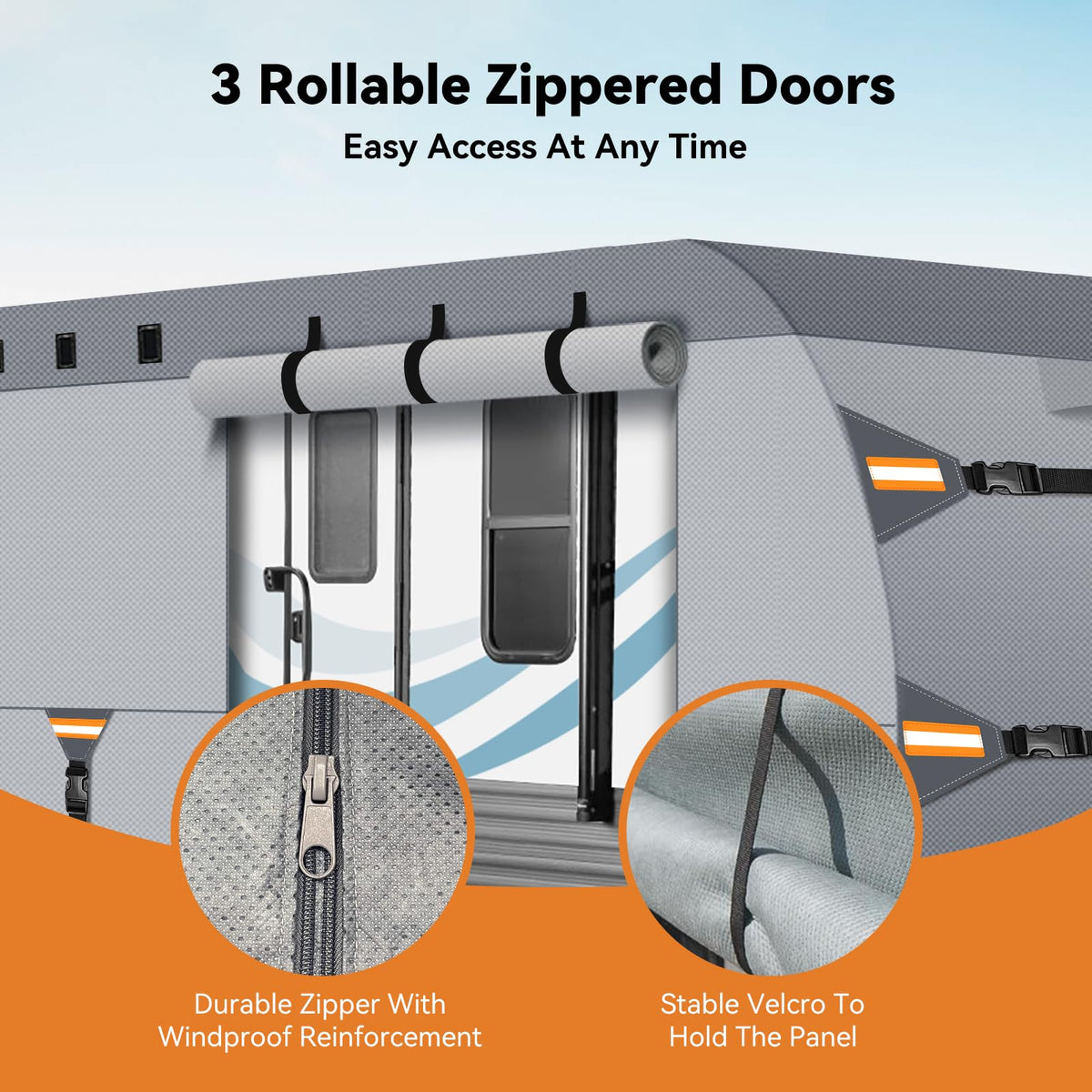 14-16 FT Heavy Duty 8-Layer Camper Cover O10106