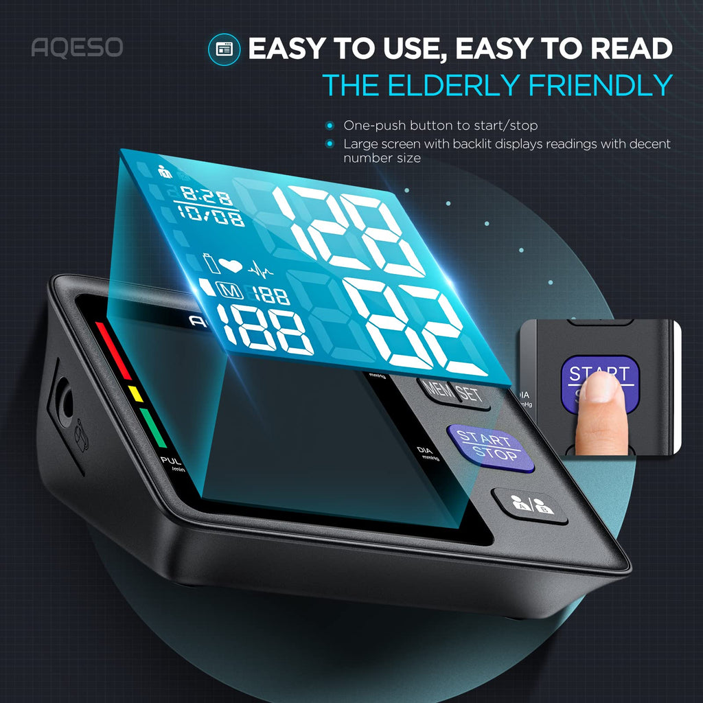 Upper Arm Blood Pressure Machine with 2 Size Cuffs P832978