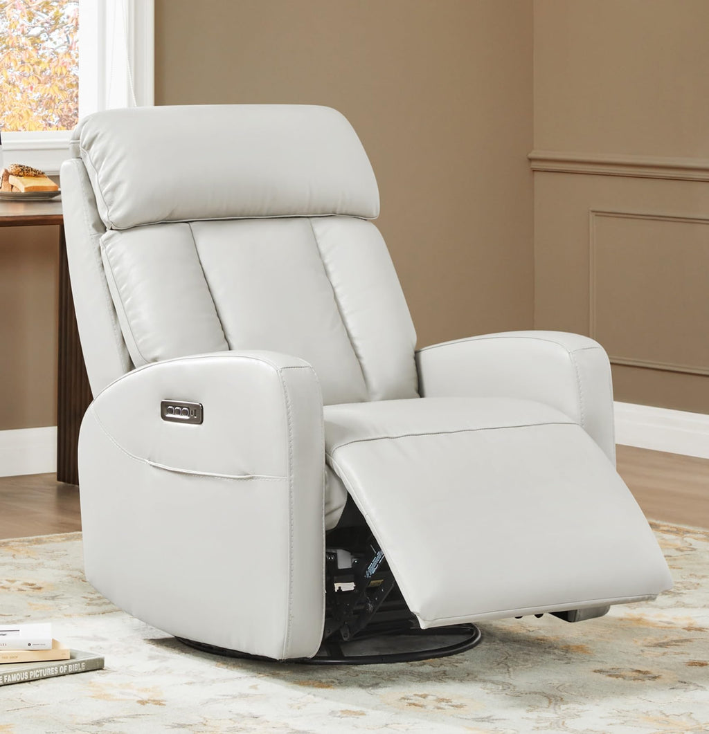Genuine Leather Power Recliner Chair W196