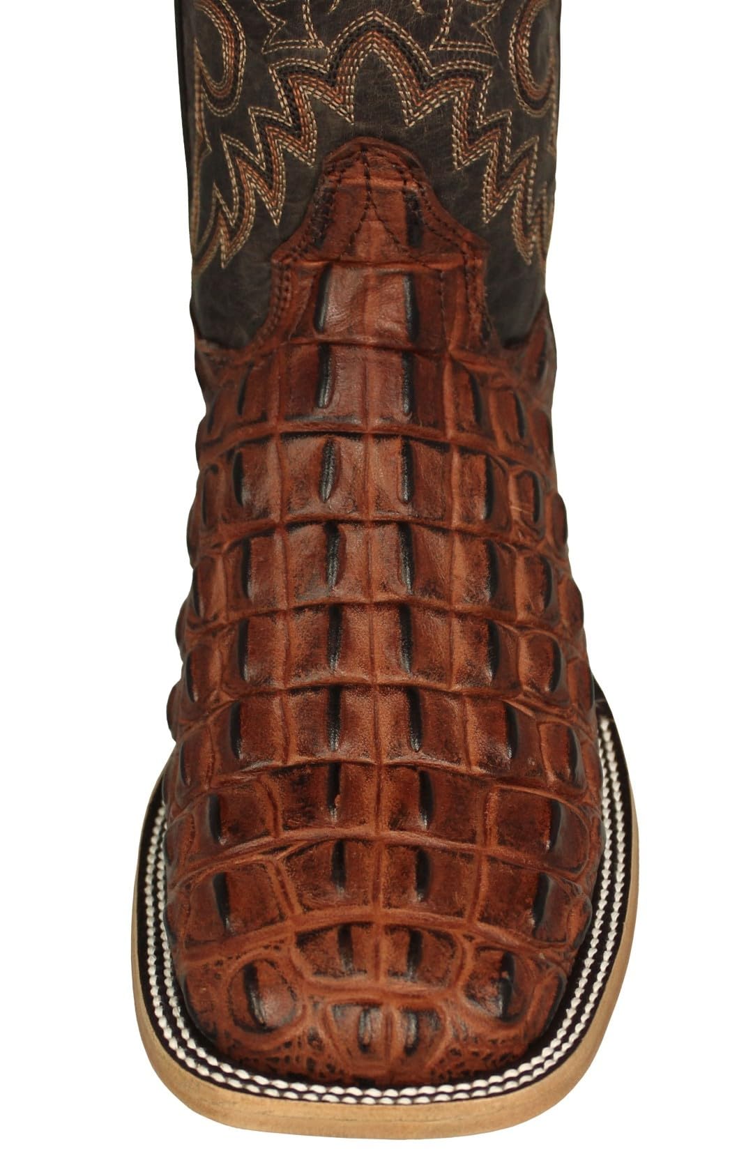 Cognac Leather Cowboy Boots X9809