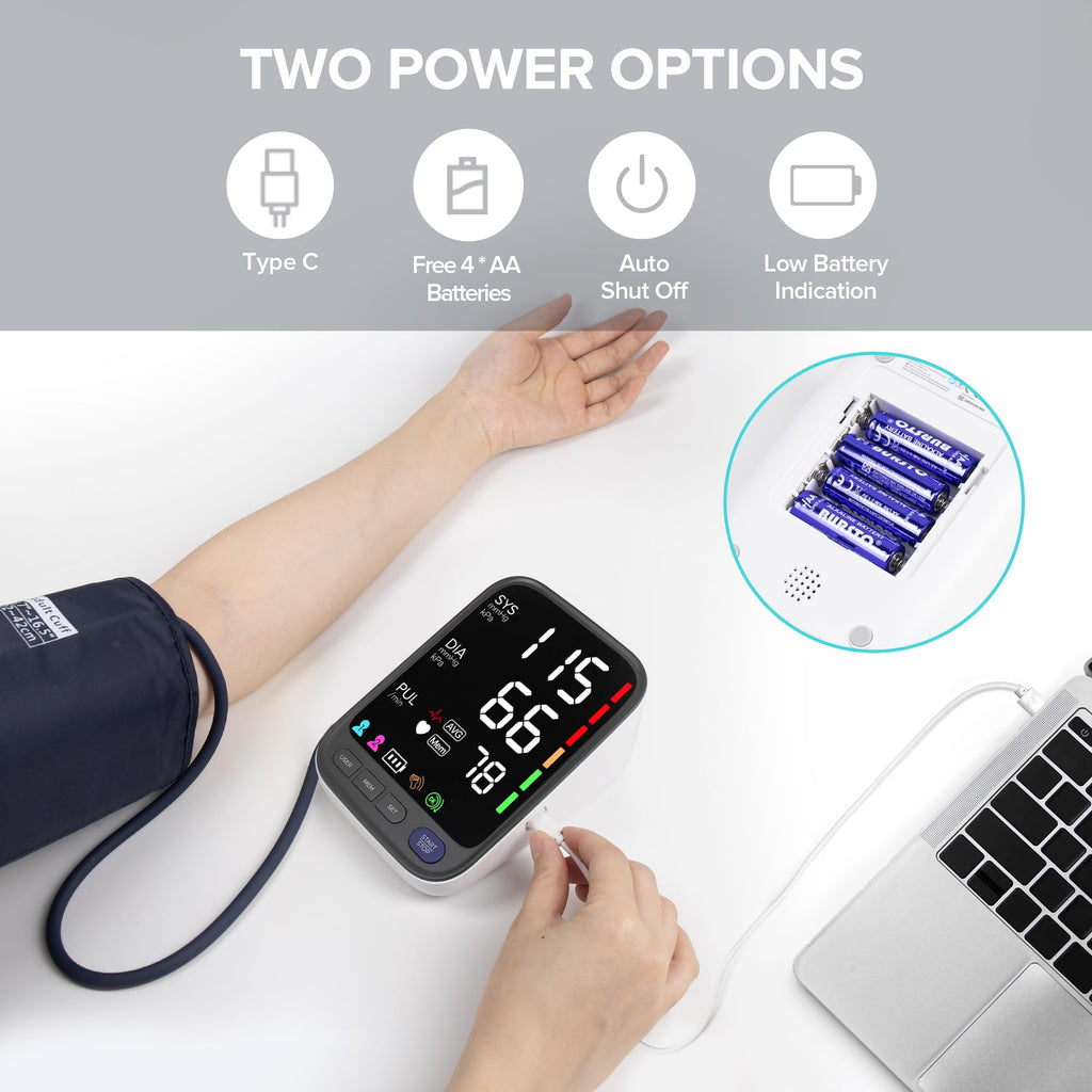 Blood Pressure Monitor Large Cuff White Z678