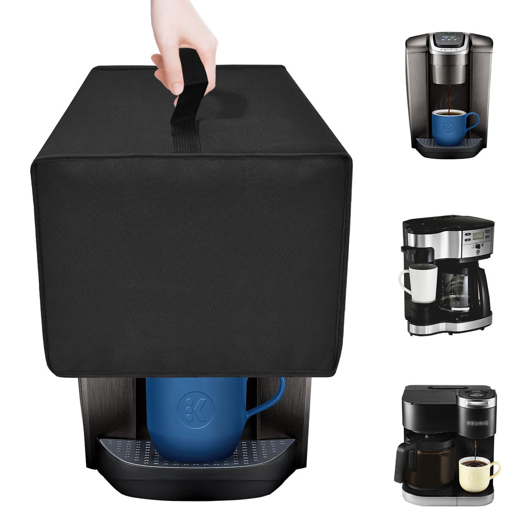 Black Coffee Maker Cover P7422