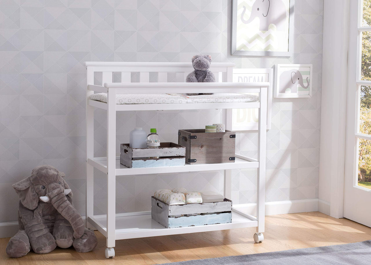 Flat Top Changing Table with Wheels and Changing Pad R977543
