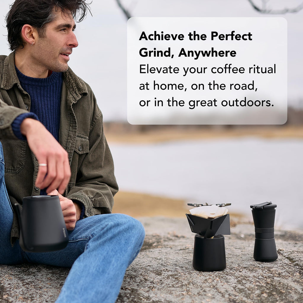 Manual Coffee Grinder with Stainless Steel Burrs I275679