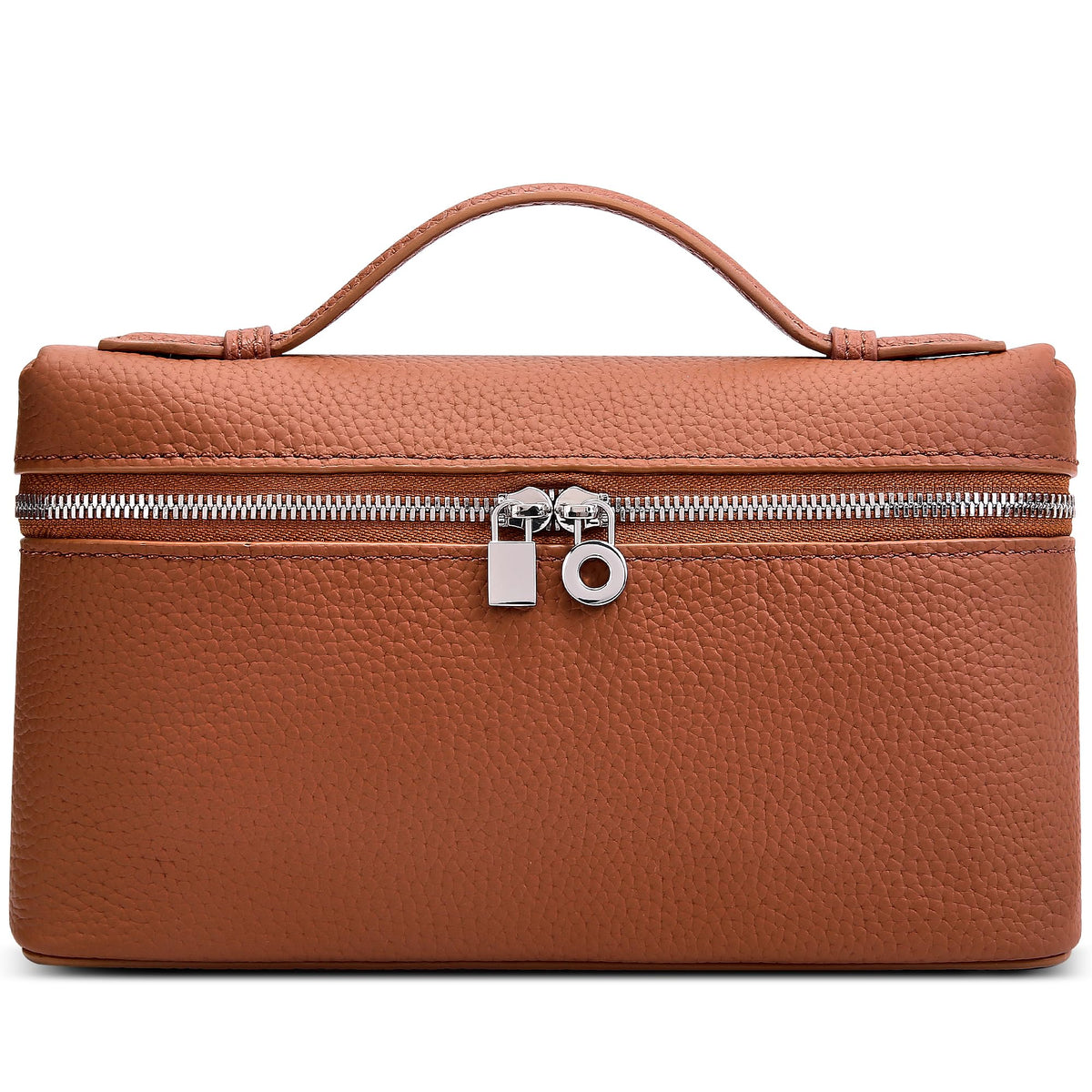 Small Genuine Leather Top-Handle Bag E3854