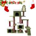 70 Inch Cat Tree with 3 Condos & Climbing Ladder D8291